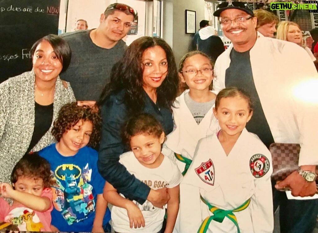 Marlon Jackson Instagram - Carol and I are so proud of Noah and Sophia for getting their green belt. Another step towards a black belt. Summer is upset because she didn't get a belt. #bekind caroljackson #studypeace marlonjackson
