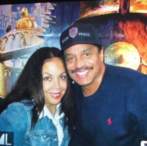 Marlon Jackson Instagram - Carol and I at the movies the kids took the picture.
#bekind caroljackson#studypeace marlon jackson
