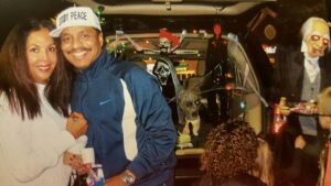 Marlon Jackson Instagram - Carol and I at Trunk or Treat for the kids.
#bekind carol jackson  #studypeace marlon jackson