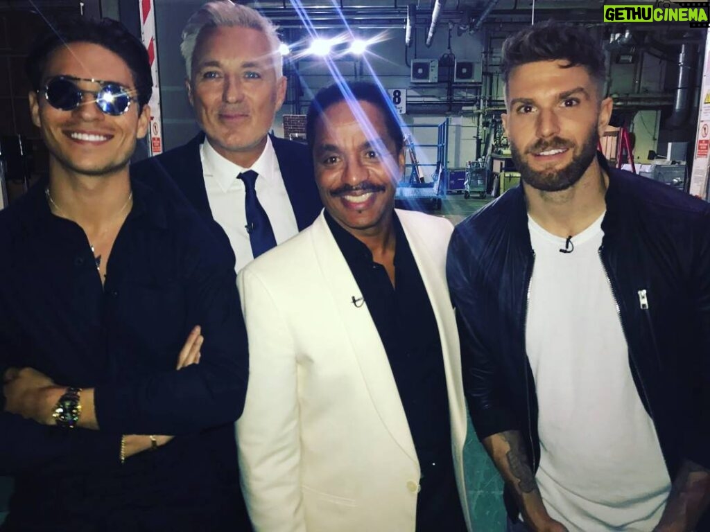Marlon Jackson Instagram - Photo of me, Joey Essex, Martin Kemp, and Joel Dommet. ( Loose Men). There is a popular show in the UK, on ITV, called Loose Woman. It is a show like The View and The Real here in the US. We co-host the show with the ladies, and they call us Loose Men to tie it in with the name of the show. I had a great time co hosting, everyone was a pleasure to work with. #bekind carol jackson #studypeace marlon jackson
