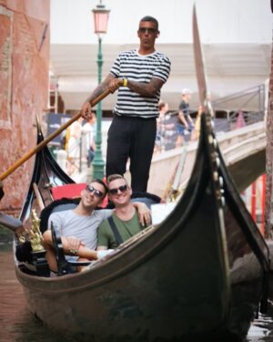 Marti Gould Cummings Instagram - Venice was top tier! Getting to travel the world performing and getting to bring my love along for the ride… ⭐️ ⭐️⭐️⭐️⭐️

Slide 2 Hair: @kevinthomasg 
Slide 3 Hair: @forgotslocks