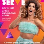 Marti Gould Cummings Instagram - 🎤 ✨Host Ready to SERVE the most Nov 12. Icon @martigcummings will MC us through the decades as we take to the dance floor to feed our LGBTQ+ youth & help secure their bright futures. ⭐️Sign up, fundraise & dance with us or donate to the hundreds of dancers who have joined our movement. (Link in bio) . . . . . . . . #loveislove #dragqueen #transisbeautiful #lgbt #lgbtcharity #nonprofit #danceparty #gay #instagay #knockdowncenter #nyc #instagood #goodcause #foodinsecurity #lgbtq #love #fundraiser #dancemusic #movement Knockdown Center