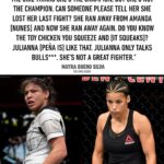 Mayra Bueno Silva Instagram - Mayra Bueno Silva calls Julianna Peña a “noise chicken” 😬 #TheMMAHour