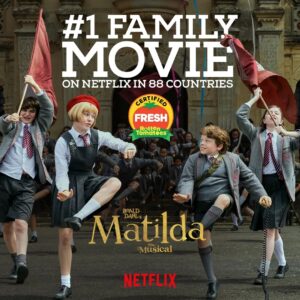 Meesha Garbett Instagram - Wow. Number 1 in 88 countries!
❤️❤️❤️
@netflixuk 
@netflix 
@netflixfilm 
#matilda 
#matildathemusical 
#matildamovie 
#redberetgirl