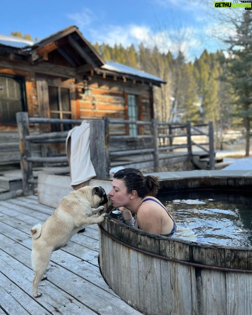 Megan Ganz Instagram - Spending Christmas at @theranchatrockcreek was a very special and unforgettable experience. The photos don’t really do it justice, and they sort of make it seem like I went on a honeymoon with our dog. (Accurate.) The Ranch at Rock Creek