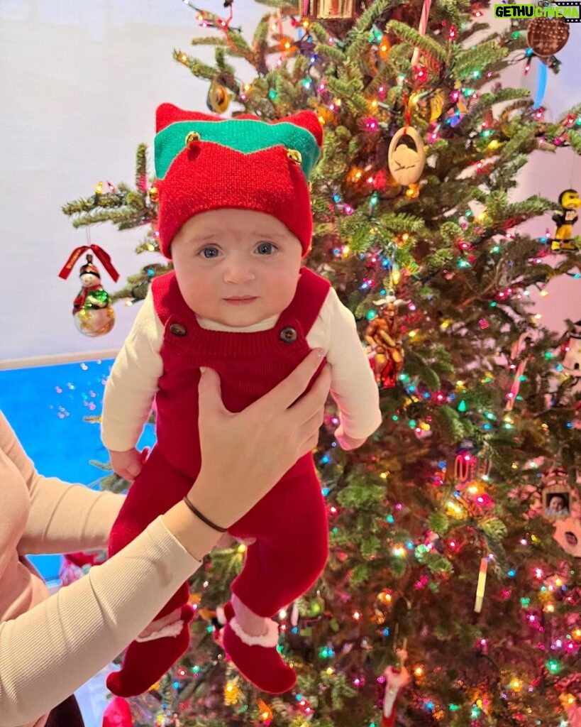 Megan Ganz Instagram - My newest nephew would like to wish you a Merry Christmas and remind you to know your angles.