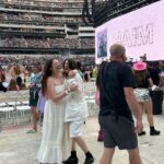 Megan Stalter Instagram - We had such an amazing time opening for @taylorswift and @haimtheband !! When Taylor’s team reached out to us about opening her LA show by making out on stage for 45 minutes we thought OKAY this girl really is for the gays :) Thank you @mad_libb and @freepeople as well for sponsoring our show 🌷💗