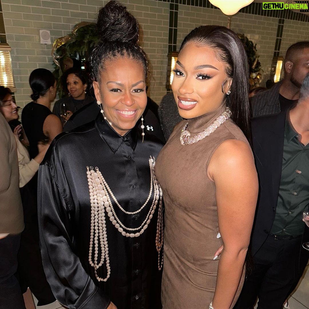 Megan Thee Stallion Instagram – The other night with Thee First Lady 👑 ...