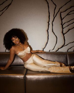 Megan Thee Stallion Instagram - We had this SS 1997 @pacorabanne sitting in the closet waiting for the perfect moment! Love you @luxurylaw thank you @juliendossena