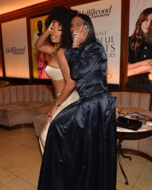 Megan Thee Stallion Instagram - We had this SS 1997 @pacorabanne sitting in the closet waiting for the perfect moment! Love you @luxurylaw thank you @juliendossena
