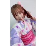 Megu Sakuragawa Instagram - 「ポニーテール×浴衣」いかがですか？ 今年の夏はお仕事で可愛い浴衣を沢山着させていただけてありがたいです！
