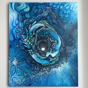 Melis Babadağ Instagram - 💙 90x110 Akrilik
Detaylar ➡️ @melisbabadag.painted