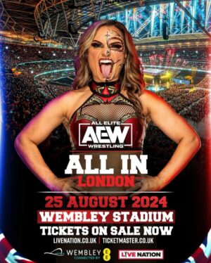 Melissa Cervantes Instagram - CONFIRMED: I will (again) be part of @AEW #AEWAllIn 2024 in #London
Tickets on sale NOW!
Link in bio.
