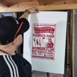 Melissa Cervantes Instagram - Muestra de Producción Gráfica Taller 10/10. Los esperamos este sábado 16 de diciembre en Taller 10/10. Tendré el placer de mostrar dos piezas: la primera es el segundo tiraje del 'Póster @thunderrosa22 en Londres', del cual un ejemplar del primer tiraje se encuentra en la Embajada de México en el Reino Unido. La segunda es una creación inspirada en mi videoarte 'Ominus Omen'. Agradezco todo el apoyo y conocimiento del @taller1010 y @inthegente Raúl Márquez en esta nueva disciplina. Encuéntrennos en M.M. del Llano 1010 Ote., Centro de Monterrey. Siéntanse libres de traer una bebida para compartir. #Taller1010 #ProduccionGrafica #TonyAllen #ArteMonterrey #Monterrey #Arte #grabado #etching