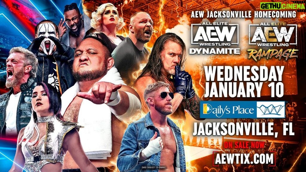Melissa Cervantes Instagram - 🔥🌩️ THUNDER STRIKES at #AEWDynamite! @aew 🌩️🔥 We are back at @dailysplace THIS WEDNESDAY! Shoutout to @sammyguevara 📍 Jacksonville, FL - Get ready for an EPIC night! 🌟 AEW Dynamite LIVE 1/10, 8pm ET/7pm CT on TBS! 📺 Tickets 🎟️ http://AEWTIX.com - Let's ROCK this! 🙌 #ThunderRosa #AEW