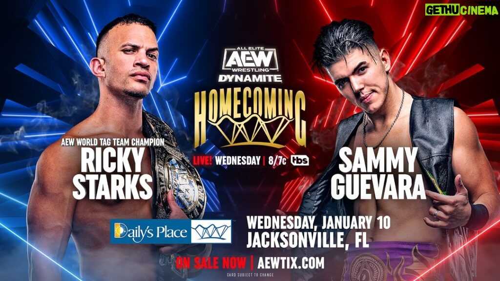 Melissa Cervantes Instagram - 🔥🌩️ THUNDER STRIKES at #AEWDynamite! @aew 🌩️🔥 We are back at @dailysplace THIS WEDNESDAY! Shoutout to @sammyguevara 📍 Jacksonville, FL - Get ready for an EPIC night! 🌟 AEW Dynamite LIVE 1/10, 8pm ET/7pm CT on TBS! 📺 Tickets 🎟️ http://AEWTIX.com - Let's ROCK this! 🙌 #ThunderRosa #AEW