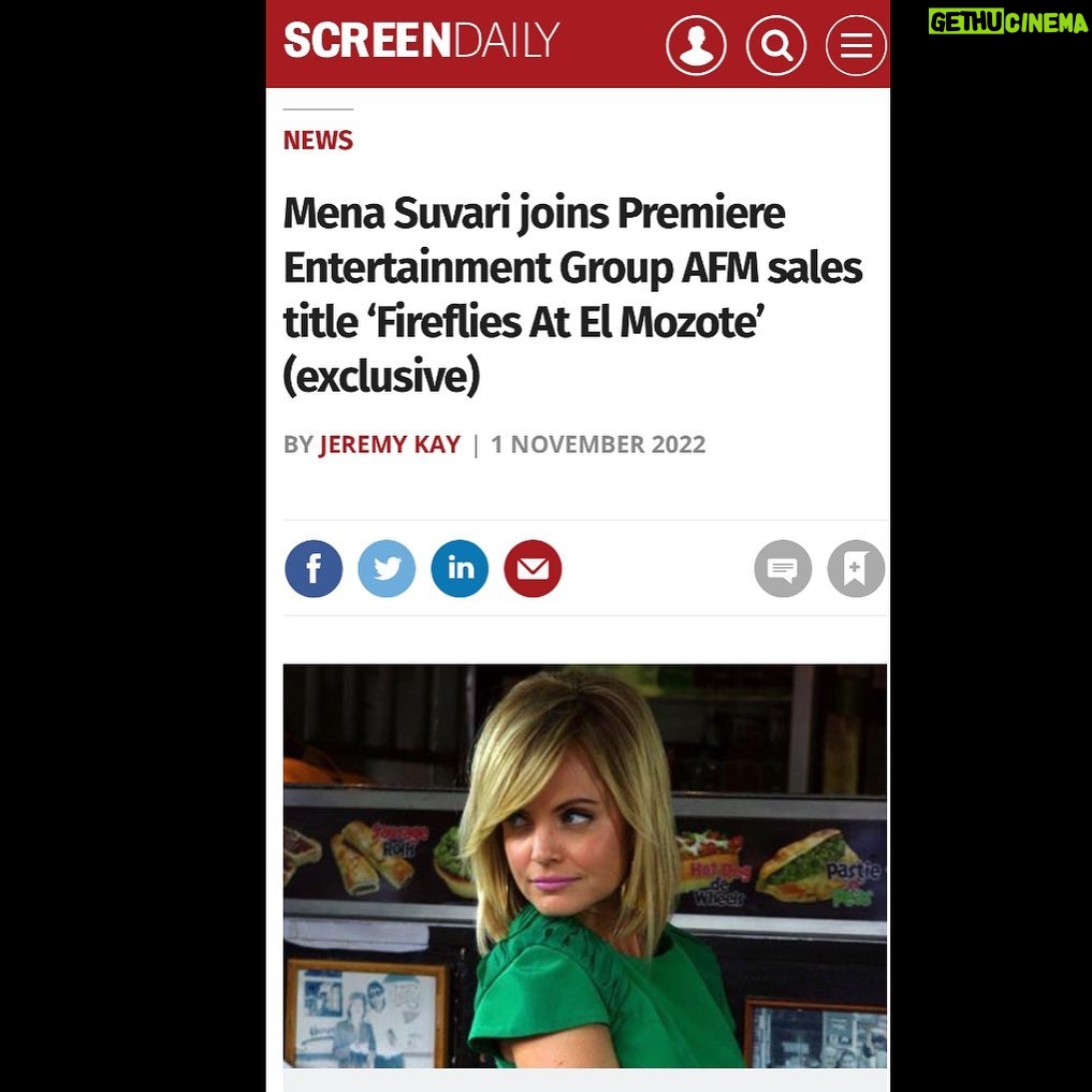 Mena Suvari Instagram - So honored and excited to be a part of this important project. 🙏🏼✨#FirefliesAtElMozote ✨