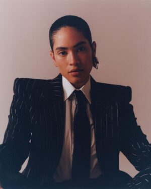 Mette Instagram - @portermagazine Trend Report is live. :) These POWER suits got me feeling grown and handsome. x  I spoke with @kara.kia about how I love to express myself(s) through fashion and performance. . . the METTENARRATIVE EP comes out this Friday,  September 22nd. 🖤
📷 @olivialifungula 
Hair @laurainebailey 
Makeup @lucywearing_makeup 
Nails @robbietomkins