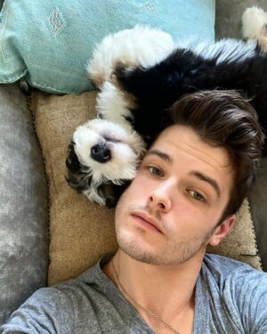 Michael Mealor Instagram - @mishkabernebear aka Big Guy aka Little Bear has been the best thing to happen this ruff 2020... despite the lack of sleep.