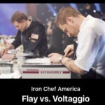 Michael Voltaggio Instagram - I was once told if you weren’t nervous on the way to work, you’re doing the wrong thing. I met @bobbyflay for the first time many years ago when we battled on iron chef. Even though I lost the battle, that moment changed my life forever. Fast forward to today, he gave me an opportunity to feel that nervous energy again on triple threat. As we approach our season 2 finale I have to say thank you to Chef Bobby Flay for being a mentor, a friend, and for creating a competition that gives chefs an opportunity to feel what I got to feel on iron chef. I may not be an iron chef, or beaten the OG iron chef, but he chose me to be one of his titans and I’m so grateful for this opportunity. Thank you chef and thank you all for watching…. Premiering Tuesday, October 24th @foodnetwork at 9pm- “Titans vs @honeycuttholmes ”- Chef Rashida Holmes shows Bobby Flay's Titans what hustle looks like as she brings her Caribbean flavors to the Triple Threat kitchen. Michael Voltaggio meets an ingredient he's never seen before, and judge @cliff_crooks breaks records with a surprising score.