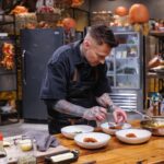Michael Voltaggio Instagram - 🚨 Beat Bobby Flay Holiday Showdown 🦃 Premiering @foodnetwork Tuesday, November 7th at 9pm- “Turkey Day Traditions” – THANKSGIVING EPISODE @katieleebiegel cracks the wishbone with Turkey Day classics and makes this holiday reunion a surprise family affair. @superchef_23 , @bryanvoltaggio and Michael Voltaggio attempt to squash @bobbyflay by leveling the playing field with a new turkey tradition.
