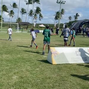 Michel Bastos Instagram - E rapaziada sou um pai cheio de orgulho,hj um pai torcedor que sofre muitoooo kkkkk. Mas cheio de orgulho de verdade do meu filhao ❤️😍. Foi uma semana aonde ele pode sentir o que é o futebol, treinar e depois competir 💪🏾👏🏾. Te amo @lu_wbastos. Parabéns ⚽️ 🏆. @caiobasoccercamp