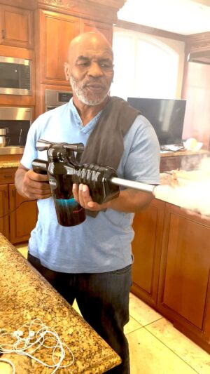 Mike Tyson Instagram - "Smokin' gun fun"