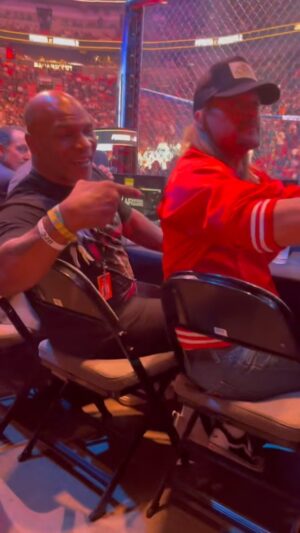 Mike Tyson Instagram - “We in the house #ufc287 “