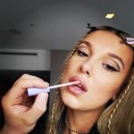 Millie Bobby Brown Instagram - not a proper glam day without my love @florencebymills 💜
