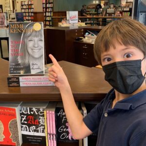 Mimi Kennedy Instagram - I couldn’t have planned a better way to share this news with all of you!  Here is a picture of my grandson’s discovery & delight at finding HIS Mimi’s book at @barnesandnoble 🥰

🗞️🚨📖
I’M delighted to share with you that my mid-life memoir has been re-released in paper back, audiobook and ebook. 

The delight & discovery of the written word is something that my family has shared across generations. 

Visit my website for information on how to get your copy and an option to read an @amazonkindle preview. 
www.mimi-kennedy.com

#mimikennedy 
#takentothestage 
@bncalabasas @bookbabyofficial @audible 
#memoir #audiobook #booksuggestion