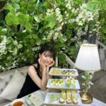 Mio Yuki Instagram - 大好きなシャインマスカットがたくさん使われてて幸せでした🤤 #HAUTECOUTURECAFE #omotesando #ヌン活 #アフタヌーンティー #シャインマスカット