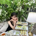 Mio Yuki Instagram - 大好きなシャインマスカットがたくさん使われてて幸せでした🤤 #HAUTECOUTURECAFE #omotesando #ヌン活 #アフタヌーンティー #シャインマスカット