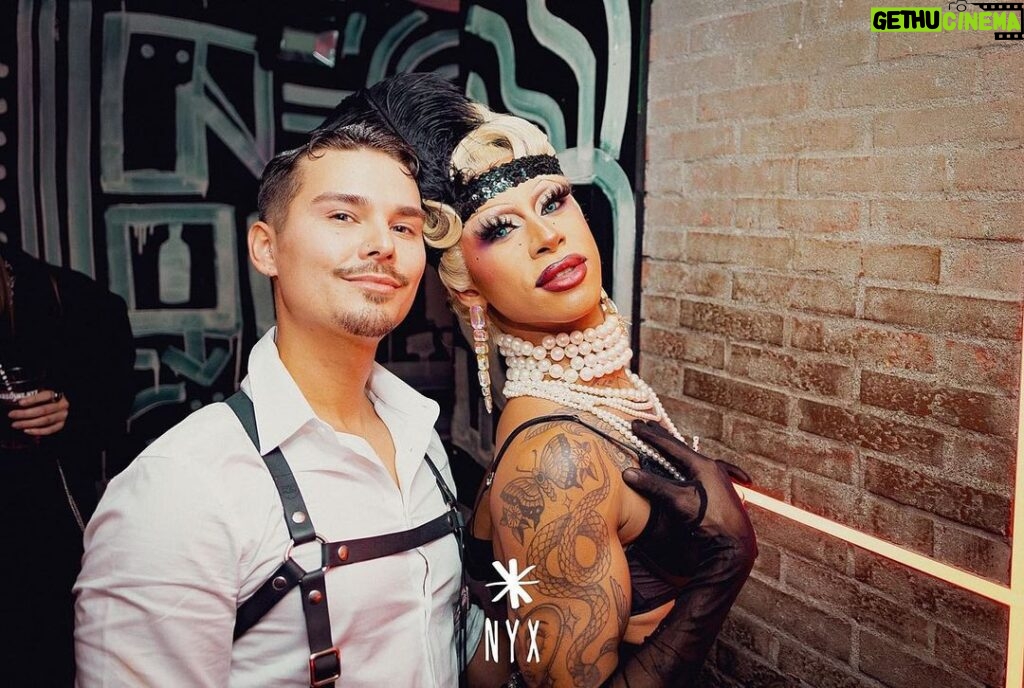Miss Abby OMG Instagram - You are Valentine every day, in every way… i like to celebrate our love every day!!!✨Happy Valentines day to my beautiful partner in crime🥰🖤🥰 Pic: @nyxamsterdam @3xnyx #missabby #missabbyomg #valentines #valentinesday #1920 #gatsby #tattoos #drag #rpdr #gaycouple #queercouple #lgbtcouple Netherlands