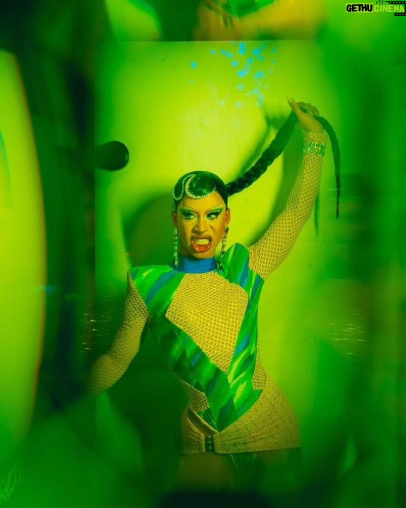 Miss Abby OMG Instagram - We don’t come to play around honey. 🐝 Feeling my ultimate Brazilian high class look in my night out. 💚🇧🇷💛 Photo: @rachelecclestone @3xnyx Hair: @wigsbysire Outfit: @the_drag_room Lashes: @gayamua Lips: @cursedcosmetics_ Face: @benefitnetherlands @kryolanofficial #missabbyomg #hostedbyabby #brazilianqueen #yellowgreenblue #brazilian #dragqueen #drag #dragmakeup #dragexcellence Club NYX