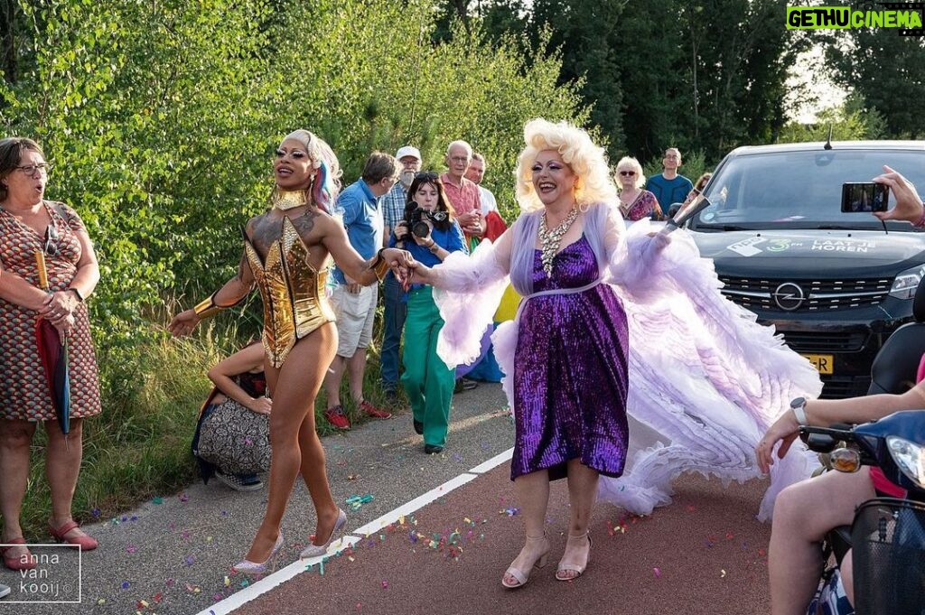 Miss Abby OMG Instagram - It was my pleasure to bring Pride and Happiness to Nijverdal 🌈💖🤩 Especially thanks to @omroephuman for making this happen for the sweet @kimberley_m_kooi ! Amazing vibe and people!💖 * * * #pride #nijverdal #missabbyomg #pridemonth #proud #abbyomg #human #lotsofass #legs #dragqueen #gay #lgbtq🌈 #dragispolitical #dragispower