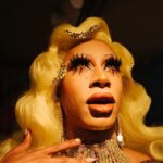 Miss Abby OMG Instagram - Escándalo!!! Have a nice week everybody!☀️✨ Pic: @raymondvanmil @3xnyx Hair: @madame.madness #pride #dragqueen #yellow #drag #glamour #missabbyomg #abbyomg #makeup #sun #child #rhinestones
