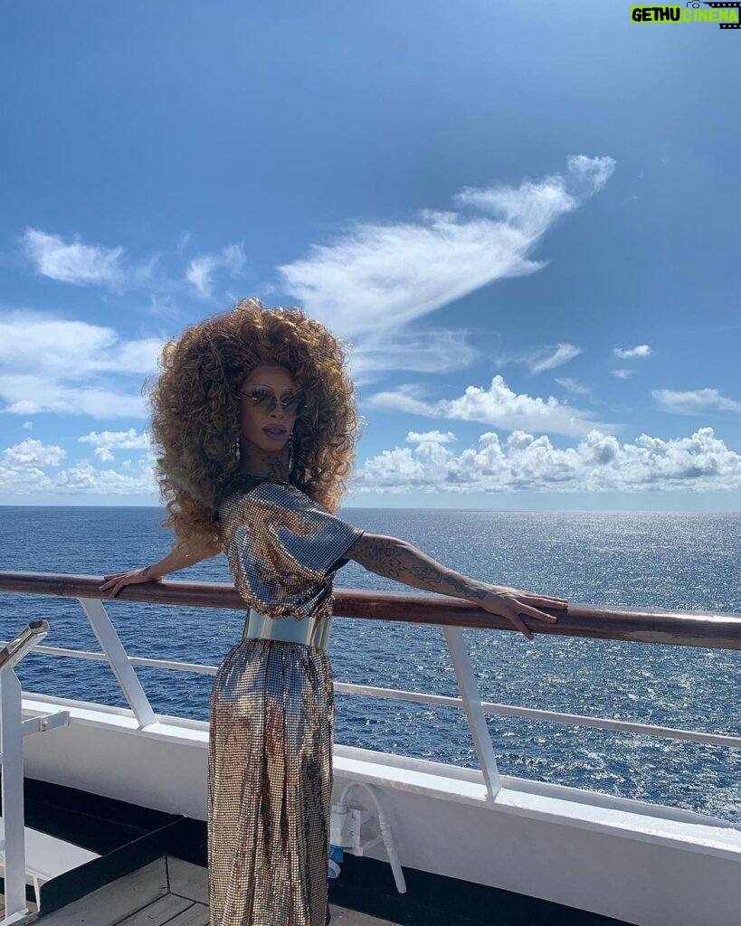 Miss Abby OMG Instagram - Mom just moming⚓️💙 Happy mother’s day all mothers💙 Being a drag mom and a queer mom means so much to me i have finally someone to leave my wigs when i die. #mothersday #cruise #spartacus #wig #dragqueen #missabbyomg #abbyomg Port of Marseille