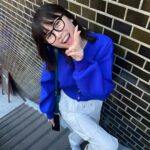 Miyu Kitamuki Instagram - 笑ってこ〜😊 今更だけどメガネ新調した🥸