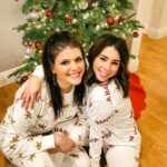 Molly Tarlov Instagram – These matching pajamas were a great idea until we started playing Mafia and everyone assumed we were in cahoots the whole time (we were) 🎄 🕎🍭🍼🍩