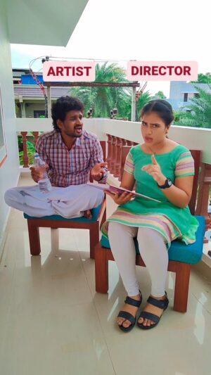 Monisha Vijay Instagram - While reading the scene 😂
@karikalan_vimal 

#ethirneechal #ethirneechalserial #ethirneechalonsuntv #suntv #suntvserial #instagood #instareels #reelsinstagram #karikalan #trendingreels  #trending #viralreels #funnyreels #funnyvideos #santhanamcomedy #shooting #instadaily #reelitfeelit #reelsvideo