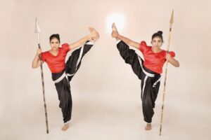 Monisha Vijay Instagram - Sisters in battle with the oldest martial art⚔️
.
.
#kalaripayattu #katara
#katar #kalari
#kalaripayattumartialarts #kalaripayyatu #kalarippayattu #sword #sheild #swordfight #martialarts #martialartist #martialartphotography #martialartstraining #superwoman #supergirl #selfdefense #fight #supersisters #selfdefenseforwomen #selfdefensetraining #ethirneechal #ethirneechalserial #suntv #photooftheday #silambam #velu #kick