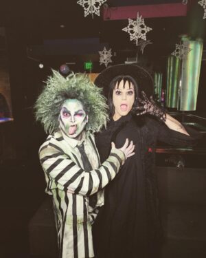 Morgan McMichaels Instagram - @timburton night Done family style at @mickysweho !!! The girls really turned it out and paid such homage to the dark director !!! @chadmichaelsallstar @scottdollylevi @bigdeelish @azaleamcmichaels.official and more !!! Come see our next theme night on Jan 30th … MARVEL VS DC !!!