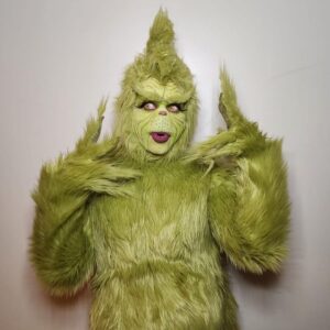 Morgan McMichaels Instagram - IM A MEAN ONE !!! 

Got the chance to transform into this iconic holiday character for @iephilipbailey FANT-A-SHE holiday show Sant-a-She’s this past Saturday night . What a night it was !!! 

So happy how this turned out and I have to thank @natashassanker  for making the costume so perfect , thank you to @fxfaces for the absolute perfect prosthetics , @hassoon_7 for helping with the whole process and I couldn’t forget my girl @artistrybyrenae from @frendsbeauty who continually keeps Guiding me with ways to keeping leveling up the lewks ! If you’re looking for an artist to paint , make Prostetics etc her knowledge is OVAH !!!