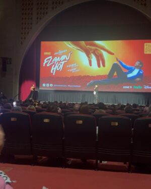 Moriah Brown Instagram - Celebrated the premiere of one of the most important people in my life growing up @annieggonzalez ‼️ Pls go watch @flaminhotmovie it is a MUST SEE, a beautiful inspiring story. Growing up smack in the middle of east la together to seeing her on the big screen in a movie representing us chicanos all over means SO MUCH! I am so damn proud and love you cousin🥹 #flaminhotmovie OUT NOW on @hulu @disneyplus Huge Congrats as well to @lindayvettechavez @devonfranklin @evalongoria ❤️

Mua: @shanell.sorrells 💄
Accessories: @maisonveemode