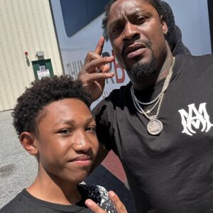 Mylo Uschold Instagram - Just got the chance to hangout with my cousin Marshawn! He was in town for a couple of days. Also got the chance to take a picture with the hosts of Lego Masters! #mylouschold