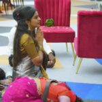 Namratha Gowda Instagram - Respecting someone indicate the quality of your Personality!! @colorskannadaofficial @officialjiocinema Saree: @hutsandlooms Blouse & styled by: @likitha_suresh_ Jewellery: @thespatika #bbk10 #biggboss #season10 #colorskannada #jiocinema #namarathagowda #namratha #nammu
