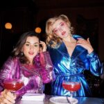 Natalie Negrotti Instagram - We are what we eat ? 😳😬🐾 @natalienegrotti x @khrystyana By @warnerjesse Hair @jazshepard Makeup @kimchipearl Wearing @flyingsolonyc Jackets @mimika_leather Bags @voltaatelier Earrings @rachelmulherin @juwelier_berends Restaurant @boucherienyc #shortandtall #shortfriend #tallfriend New York, New York