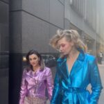 Natalie Negrotti Instagram - We are what we eat ? 😳😬🐾 @natalienegrotti x @khrystyana By @warnerjesse Hair @jazshepard Makeup @kimchipearl Wearing @flyingsolonyc Jackets @mimika_leather Bags @voltaatelier Earrings @rachelmulherin @juwelier_berends Restaurant @boucherienyc #shortandtall #shortfriend #tallfriend New York, New York