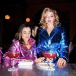 Natalie Negrotti Instagram - We are what we eat ? 😳😬🐾 @natalienegrotti x @khrystyana By @warnerjesse Hair @jazshepard Makeup @kimchipearl Wearing @flyingsolonyc Jackets @mimika_leather Bags @voltaatelier Earrings @rachelmulherin @juwelier_berends Restaurant @boucherienyc #shortandtall #shortfriend #tallfriend New York, New York