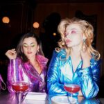 Natalie Negrotti Instagram - We are what we eat ? 😳😬🐾 @natalienegrotti x @khrystyana By @warnerjesse Hair @jazshepard Makeup @kimchipearl Wearing @flyingsolonyc Jackets @mimika_leather Bags @voltaatelier Earrings @rachelmulherin @juwelier_berends Restaurant @boucherienyc #shortandtall #shortfriend #tallfriend New York, New York